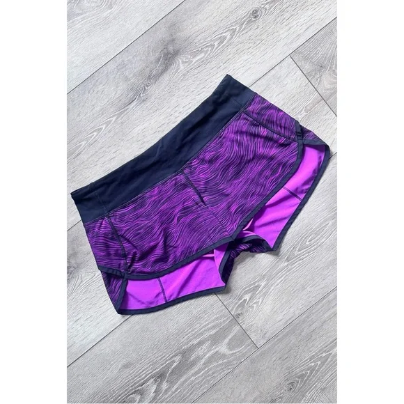 Lululemon Speed Short 2.5” Life Lines Polar Pink & Black - Picture 3 of 14